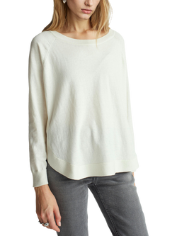 Benetton A-Line Raglan Sleeve Jumper, White