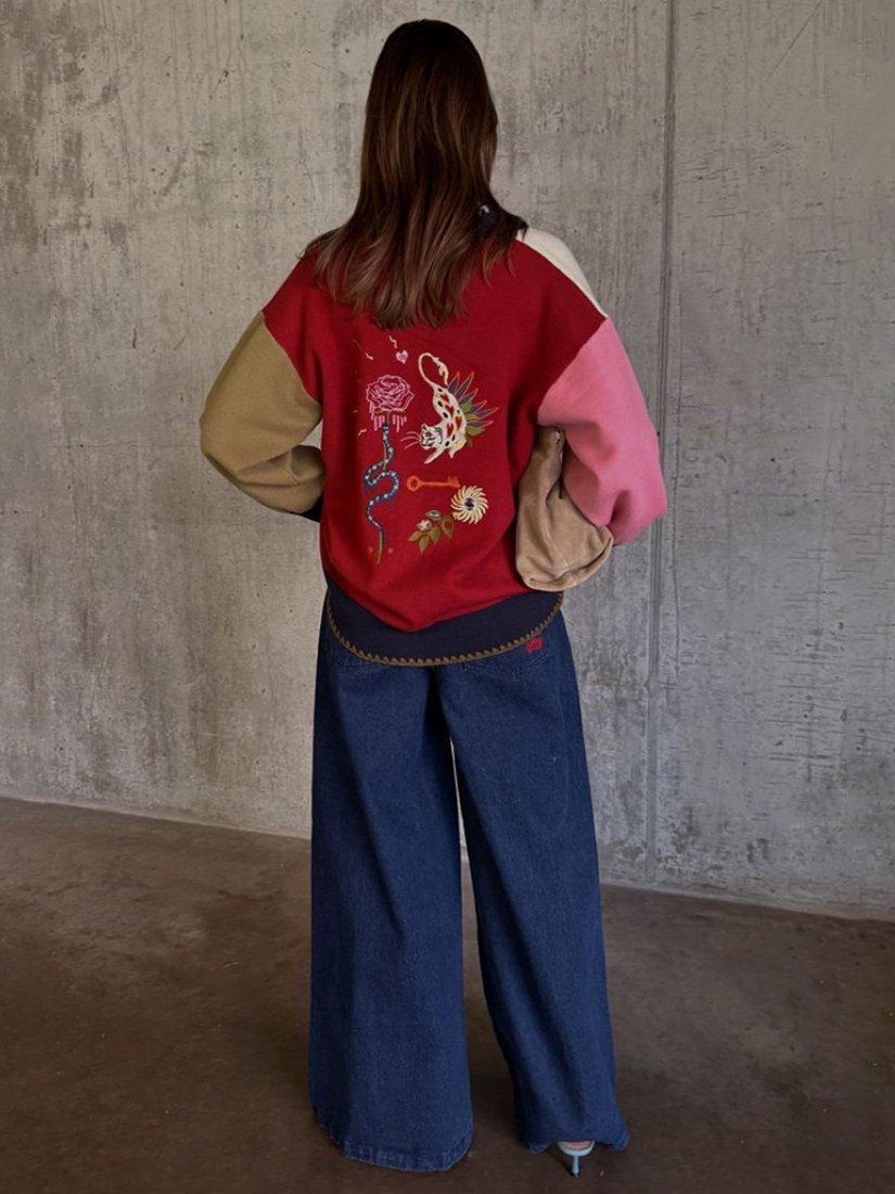 Product image 2 of 5, which shows Never Fully Dressed Mystical Martha Cardigan, Multi, XS