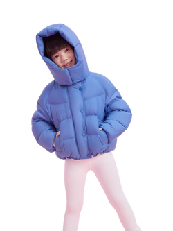 Bosideng Kid's Short Down Puffer Jacket, Blue