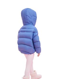 Bosideng Kid's Short Down Puffer Jacket - view 2, Blue