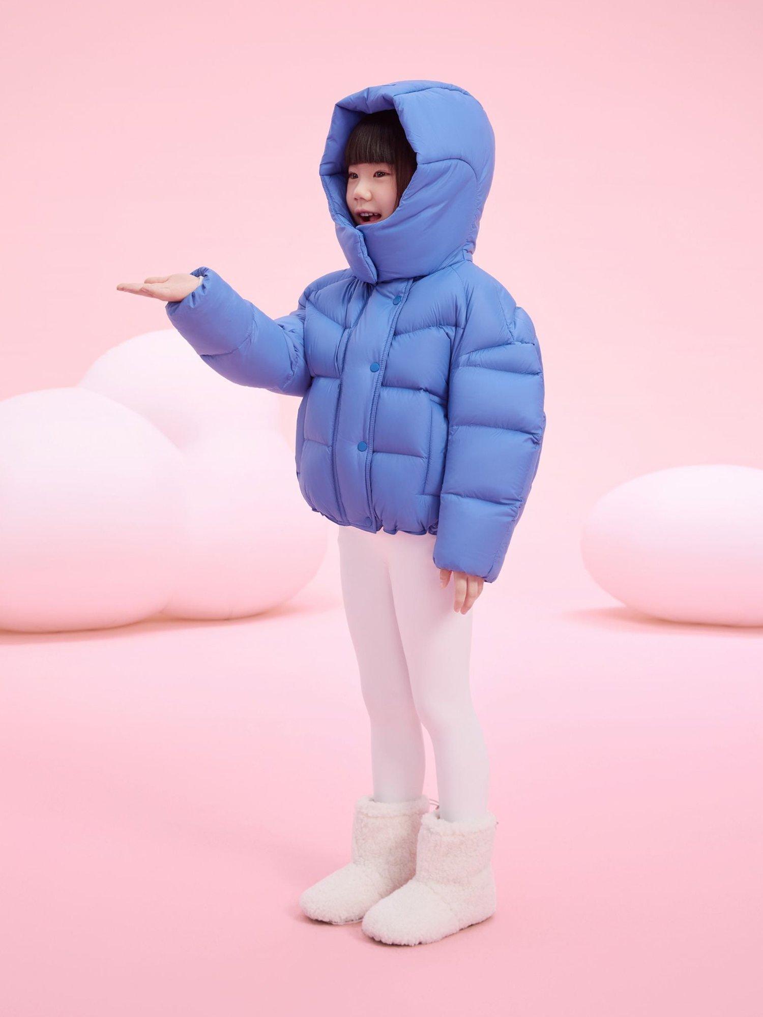 Product image 5 of 5, which shows Bosideng Kid's Short Down Puffer Jacket, Blue, 4-5 years