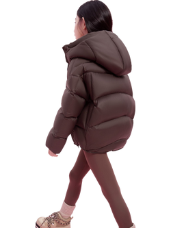 Bosideng Kid's Short Down Puffer Jacket - view 2, Walnut