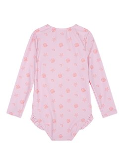Swim Essentials Baby Coastal Charm UV Rash Guard, Pink, Pink