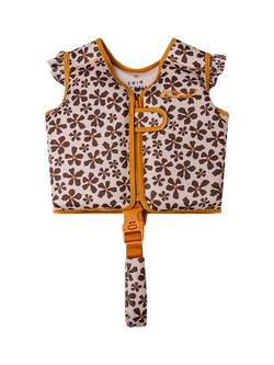 Swim Essentials Baby Swim Vest, Brown Floral, Brown Floral