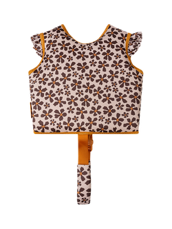 Swim Essentials Baby Swim Vest, Brown Floral - view 2, Brown Floral