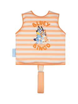 Swim Essentials Baby Bluey Print Swimming Vest, Orange Striped - view 2, Orange Striped
