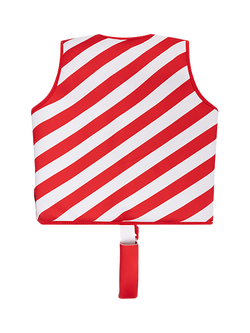 Swim Essentials Kids' Crab Print Swim Vest, Red Striped - view 2, Red Striped