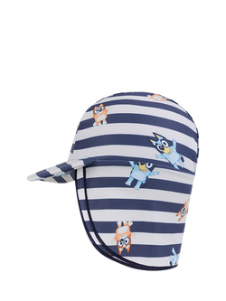 Swim Essentials Baby UPF50+ Bluey Print Sun Hat, Black Striped, Black Striped