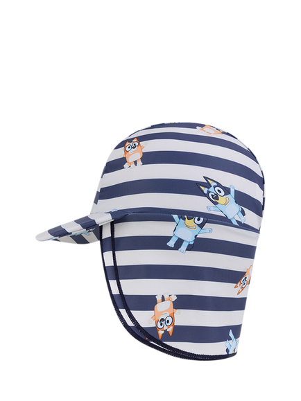Swim Essentials Baby UPF50+ Bluey Print Sun Hat, Black Striped, Black Striped