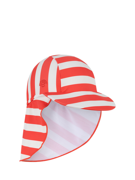Swim Essentials Baby Sea La Vie UPF50 Sun Cap, Red Striped, Red Striped