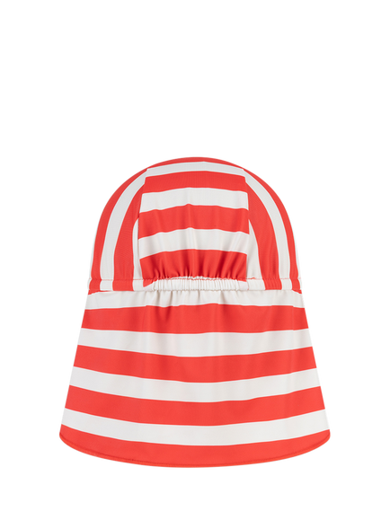 Swim Essentials Baby Sea La Vie UPF50 Sun Cap, Red Striped - view 2, Red Striped