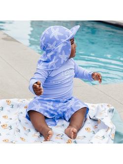 Swim Essentials Baby UPF50+ Sun Hat, Lila Sea Star - view 2, Lila Sea Star