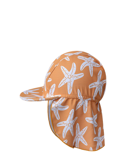 Swim Essentials Baby Printed Sun Hat, Orange Sea Stars, Orange Sea Stars