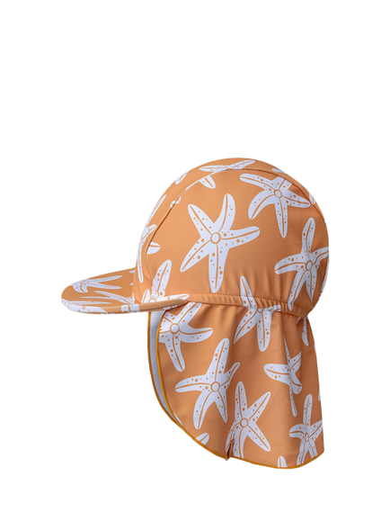 Swim Essentials Baby Printed Sun Hat, Orange Sea Stars, Orange Sea Stars