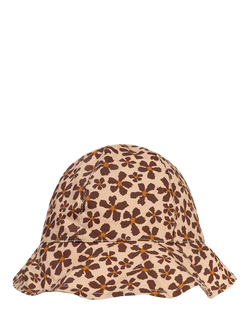 Swim Essentials Baby Reversible Wild Flower Beach Hat, Brown Floral, Brown Floral