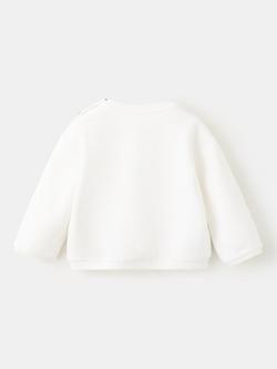 Mango Baby Giraffe Sweatshirt, Natural White - view 2, Natural White