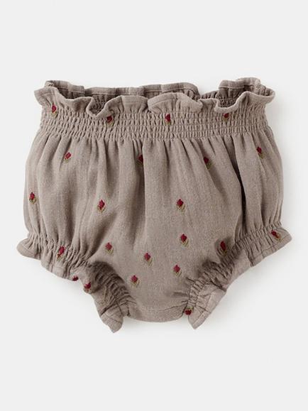 Mango Baby Komo Bloomer Shorts, Brown, Brown