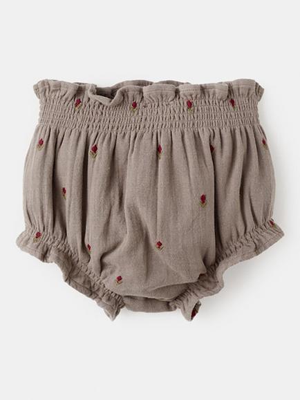 Mango Baby Komo Bloomer Shorts, Brown - view 2, Brown
