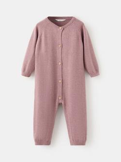 Mango Baby Pale Knitted Bodysuit, Pale Pink, Pale Pink