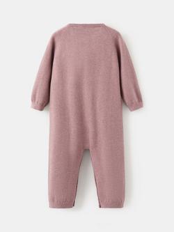 Mango Baby Pale Knitted Bodysuit, Pale Pink - view 2, Pale Pink