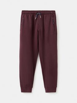 Mango Kids' Fresh Zip Joggers, Dark Red