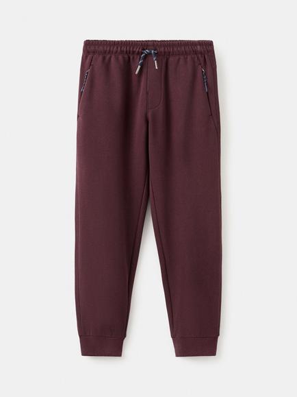 Mango Kids' Fresh Zip Joggers, Dark Red