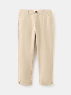 Mango Kids' Piccolo Chino Trousers, Light Beige