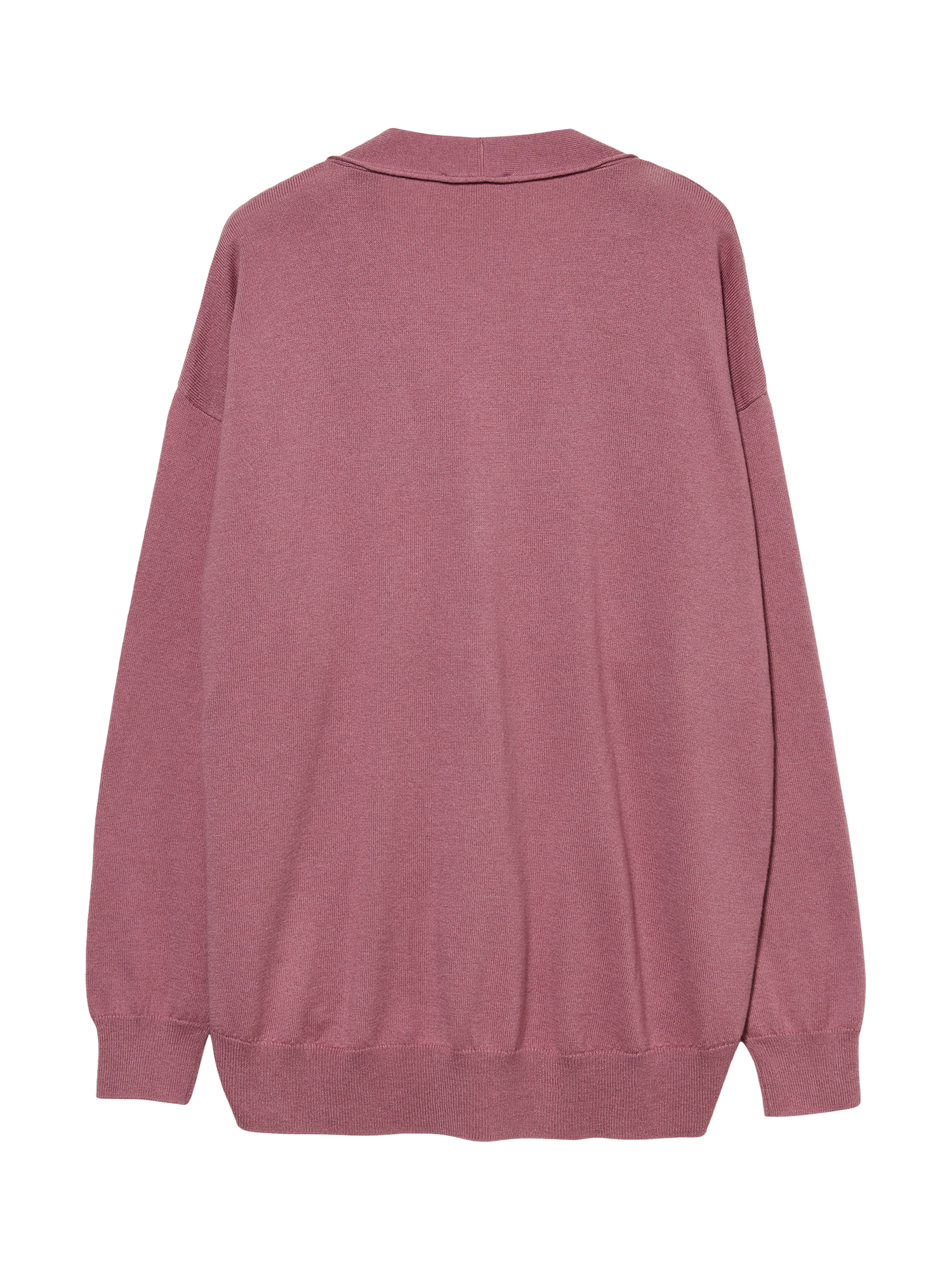 Product image 2 of 2, which shows SISLEY V-Neck Oversized Cardigan, Mauve, L