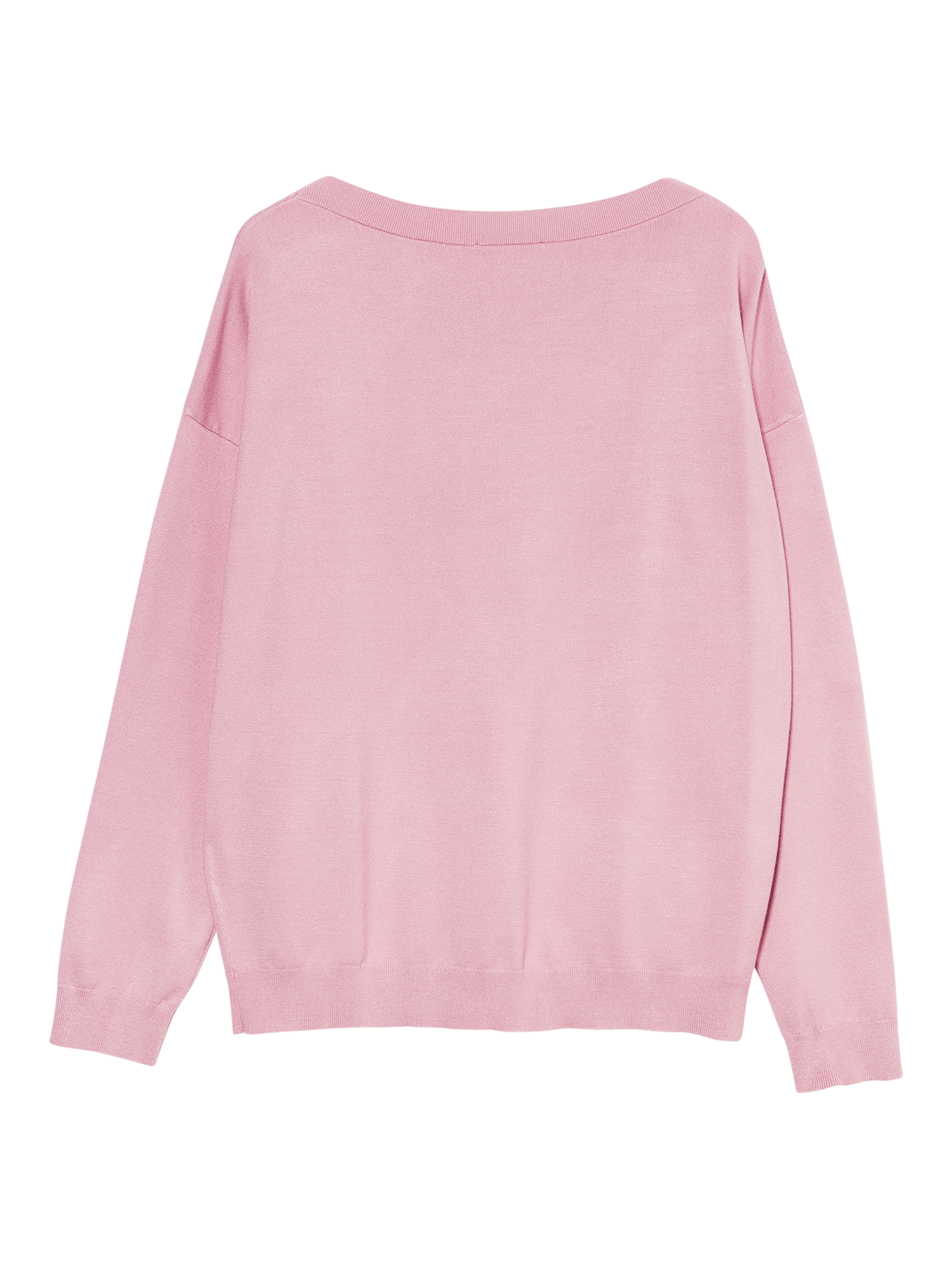 Product image 2 of 2, which shows SISLEY Boat Neck Long Sleeve Jumper, Rose, L