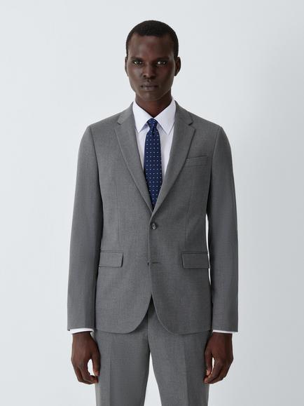 John Lewis Slim Fit Starter Suit Jacket, Grey, Grey