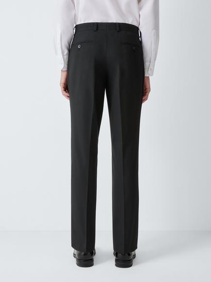 John Lewis Starter Suit Trousers, Black - view 2, Black