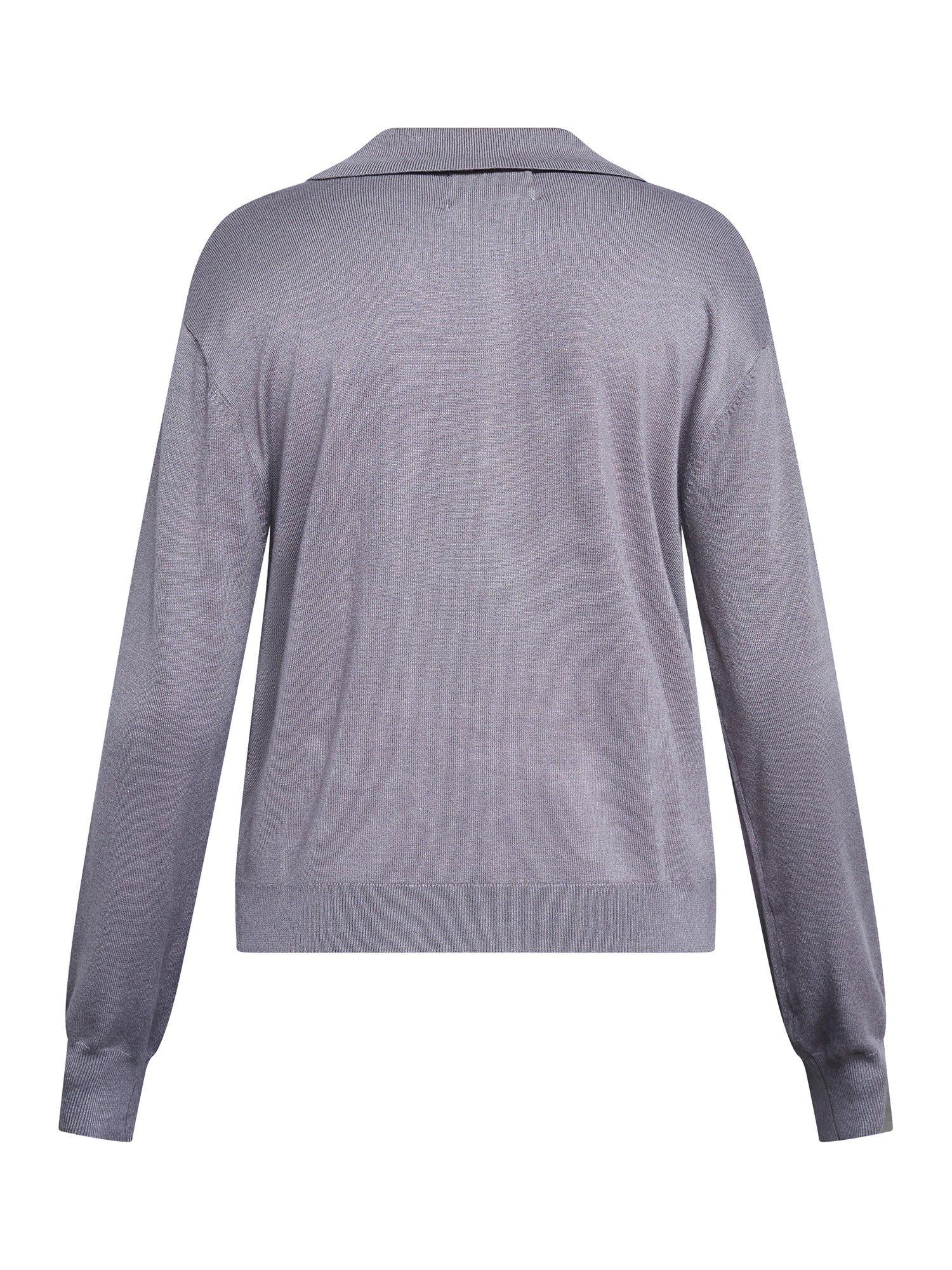 Product image 4 of 4, which shows Sisters Point Lepia Collared Jumper, Asphalt, XS