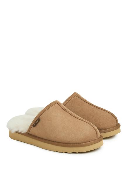 Celtic & Co. Sheepskin Mule Slippers, Chestnut - view 2, Chestnut