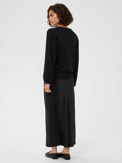 KAFFE Regina Pleat Detail Jumper, Black - view 2, Black