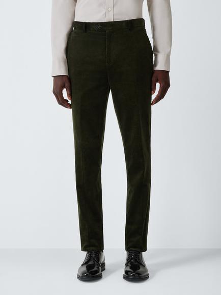 John Lewis Corduroy Trousers, Olive, Olive