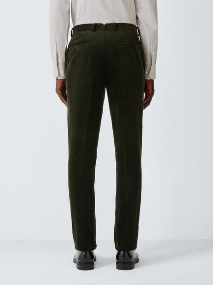 John Lewis Corduroy Trousers, Olive - view 2, Olive