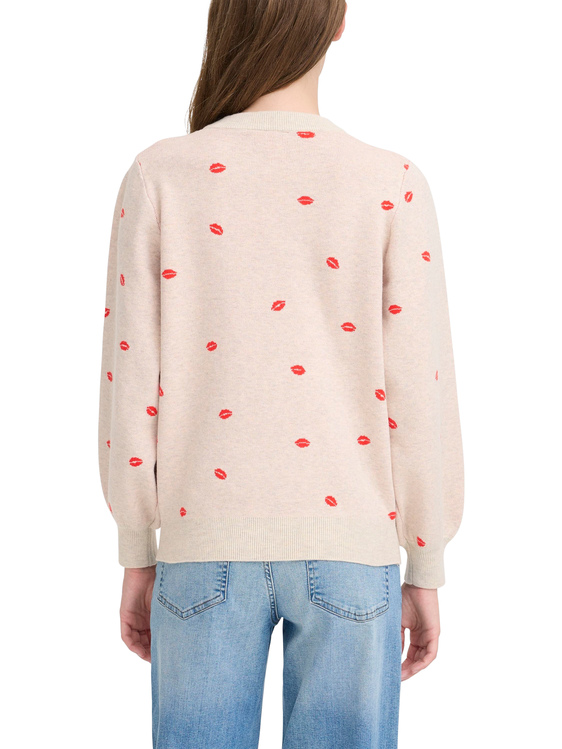 Product image 2 of 7, which shows ICHI Ihbrielle Jumper, Oatmeal Melange, XS