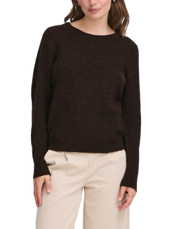 ICHI Kamara Crew Neck Jumper, Chocolate Torte