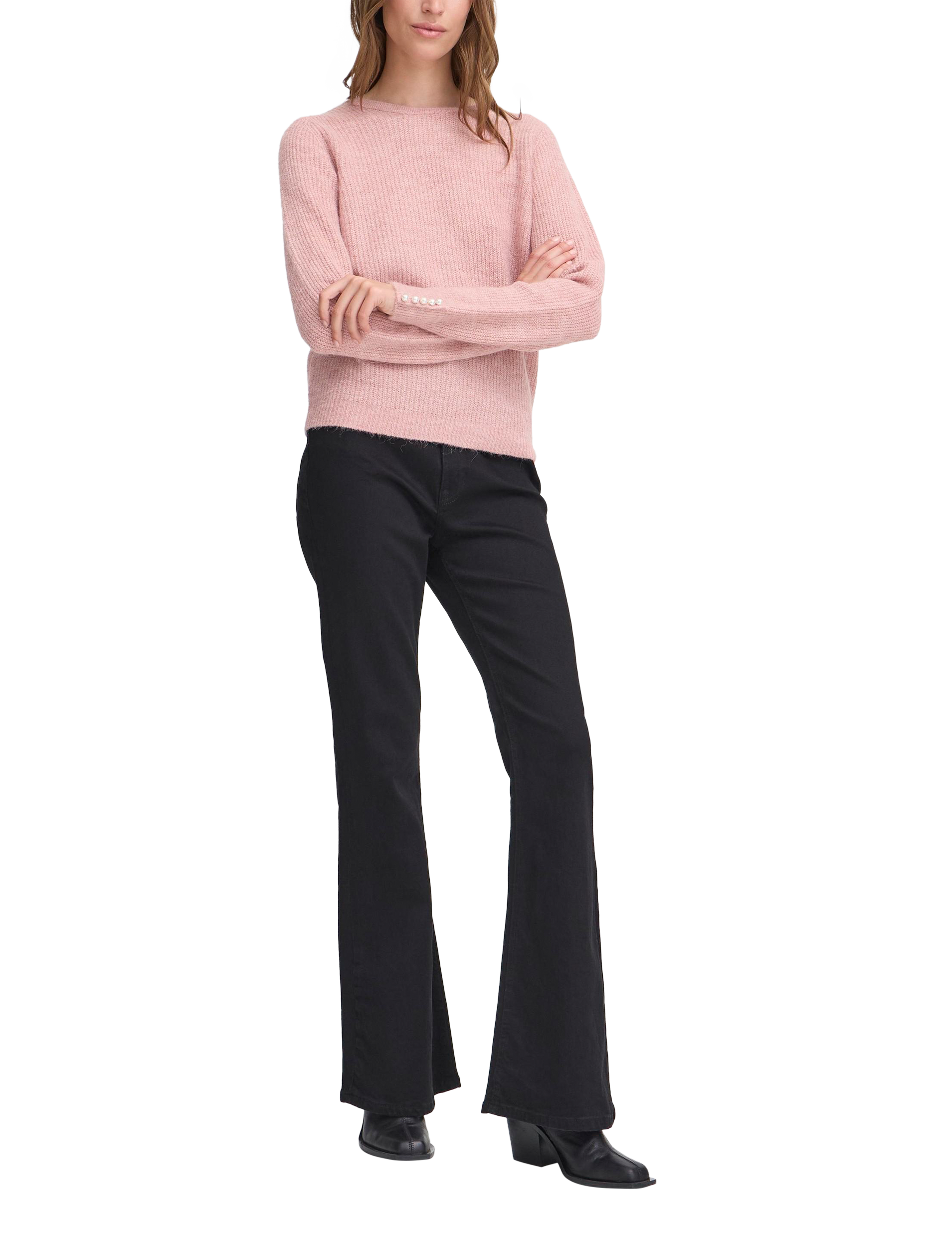 Product image 3 of 6, which shows ICHI Kamara Crew Neck Jumper, Zephyr, XS