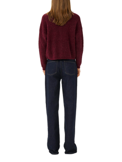 Gestuz Alpha Wool Rich Cardigan - view 2, Blood Red Mélange