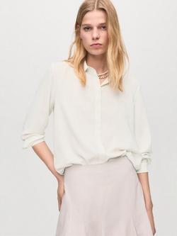 Mango Basic Long Sleeve Shirt, Natural White, Natural White