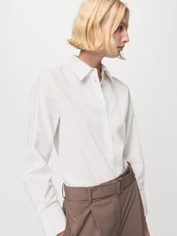 Mango Regu Regular Fit Long Sleeve Shirt, Natural White, Natural White