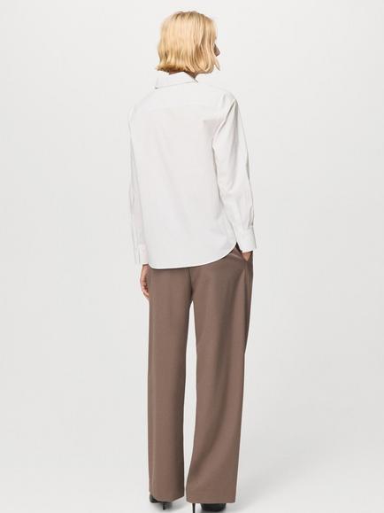 Mango Regu Regular Fit Long Sleeve Shirt, Natural White - view 2, Natural White