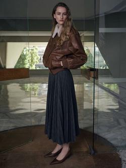 Mango Oxford Plaid Check Skirt, Grey, Grey