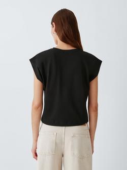 AND/OR Cap Sleeve Boxy T-Shirt - view 2, Black