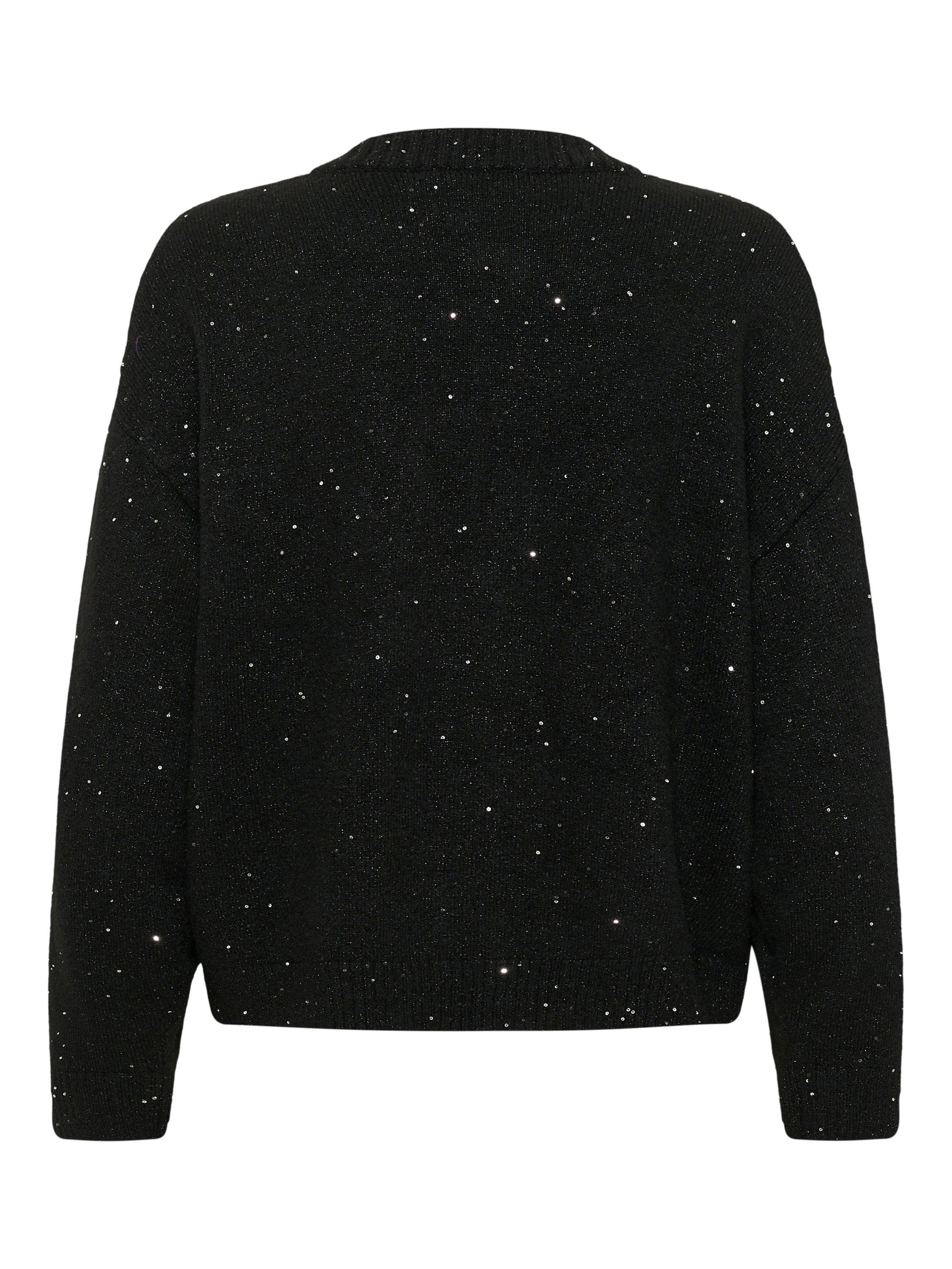 Product image 2 of 2, which shows Saint Tropez Nova Crew Neck Embellished Cardigan, Black, XS