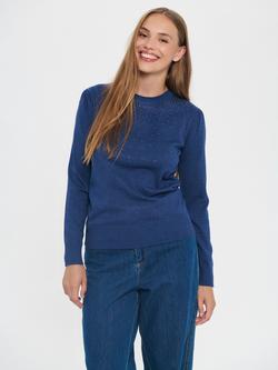 Saint Tropez Cherri Embellished Jumper, Blue, Blue