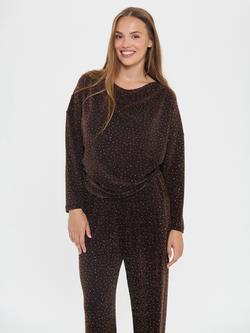 Saint Tropez Noella Shimmer Top, Fudge, Fudge