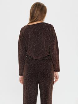 Saint Tropez Noella Shimmer Top, Fudge - view 2, Fudge