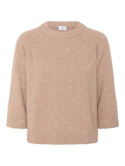 Saint Tropez Nova Shimmer Jumper, Sepia Rose Melange